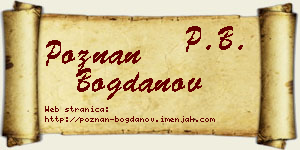 Poznan Bogdanov vizit kartica